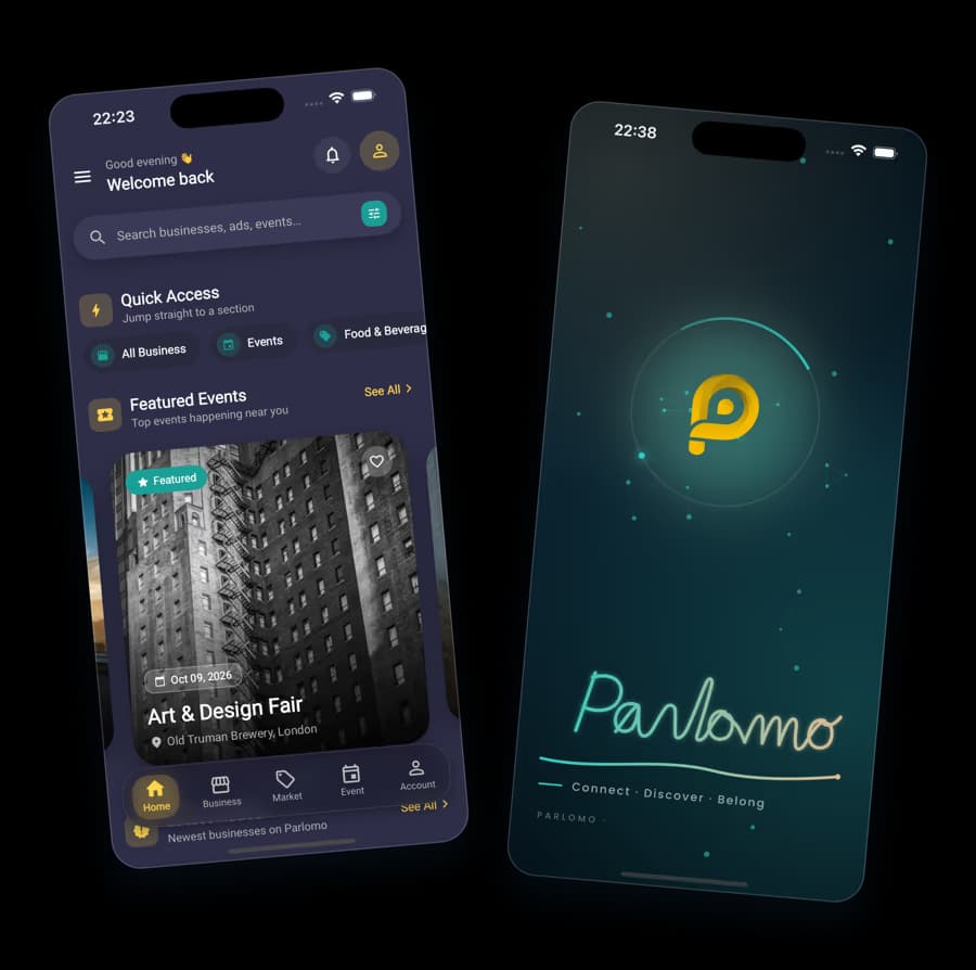 Parlomo app on mobile devices